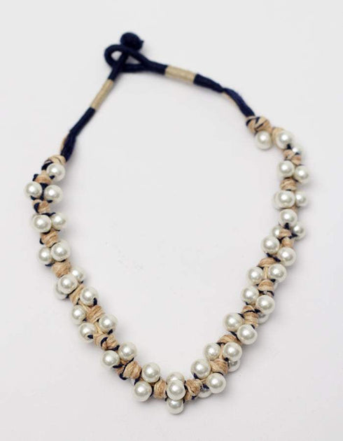 Handmade Pearl Necklace With Bracelet